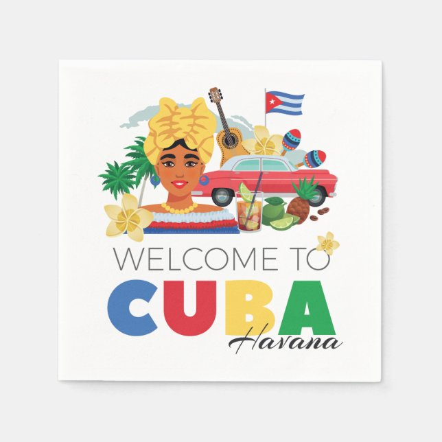 Cuba Havana Napkins (Front)