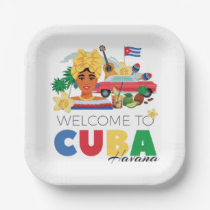 Cuba Havana Paper Plates