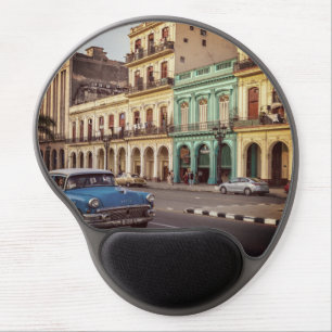 Cuba Havana Vintage Classic Car Cityscape Gel Mouse Pad