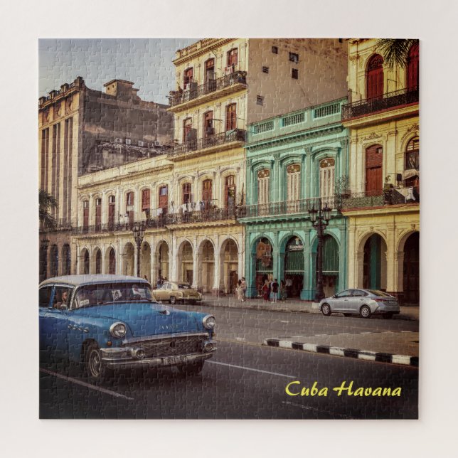 Cuba Havana Vintage Classic Car Cityscape Jigsaw Puzzle (Vertical)