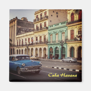 Cuba Havana Vintage Classic Car Cityscape Magnet