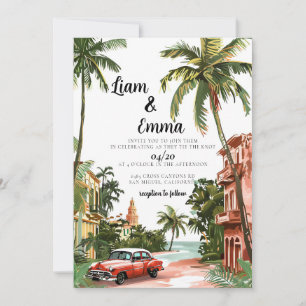 Cuba Havana Wedding Invitation destination wedding