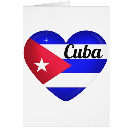 Cuba Heart Flag Cards (Front)