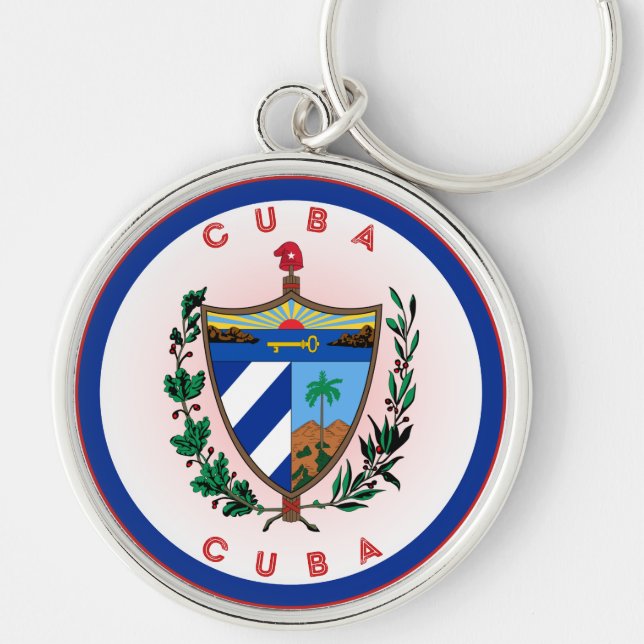 Cuba Heritage Emblem Keychain (Front)