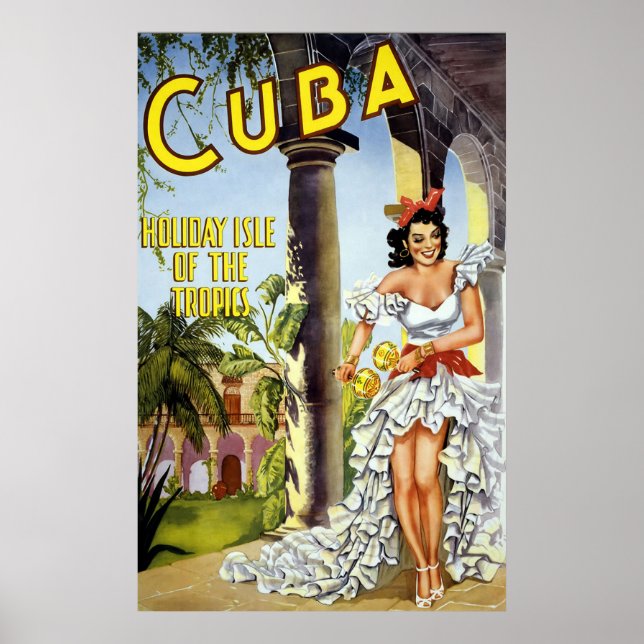Cuba Holiday Isle Of The Tropics Poster (Front)