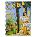 Cuba holiday isle of the tropics travel poster notebook Cuba holiday isle of the tropics travel poster notebook