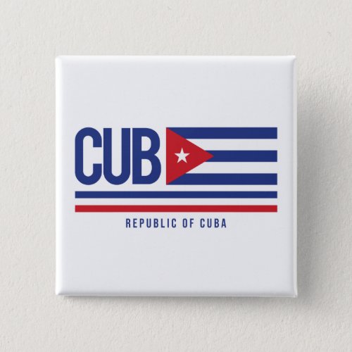 Cuba ISO Code Alpha 3 design Button