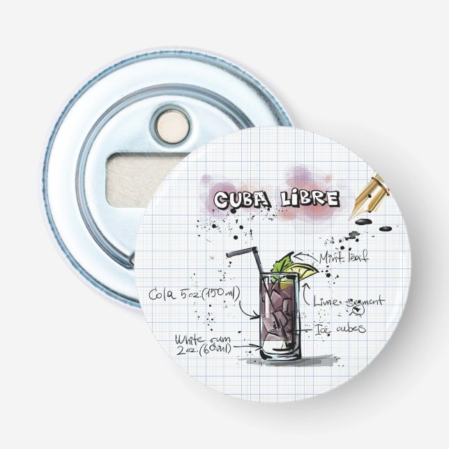 Cuba Libre Bottle Opener (Front)