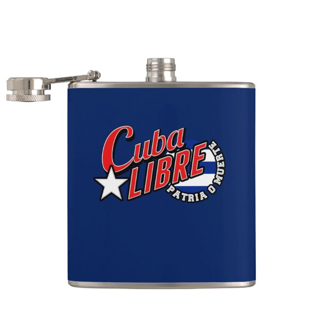 Cuba Libre Motto Flask (Opened)