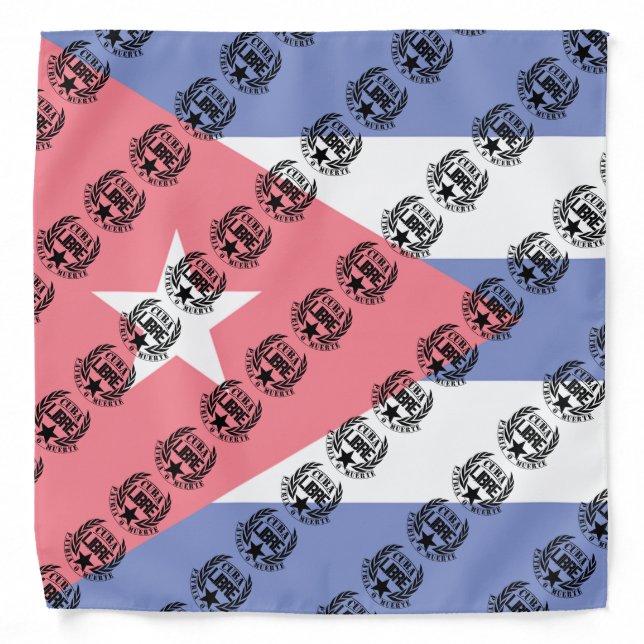 Cuba Libre Motto Laurels Bandana (Front)