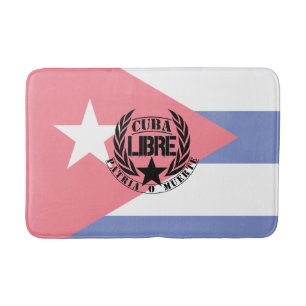 Cuba Libre Motto Laurels Bath Mat