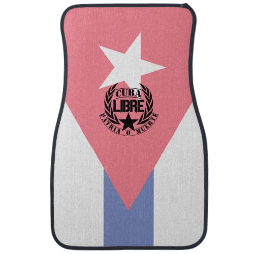 Cuba Libre Motto Laurels Car Floor Mat