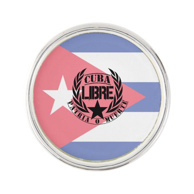Cuba Libre Motto Laurels Pin (Front)
