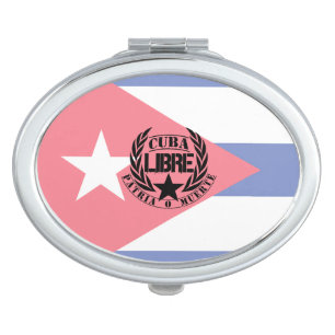 Cuba Libre Motto Laurels Vanity Mirror