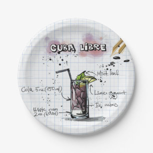 Cuba Libre Paper Plates