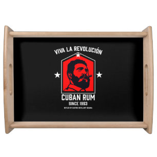 Cuba Libre Rum Drinkers Revolution Serving Tray