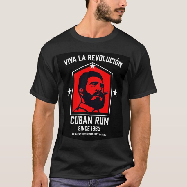 Cuba Libre Rum Drinkers Revolution T-Shirt (Front)