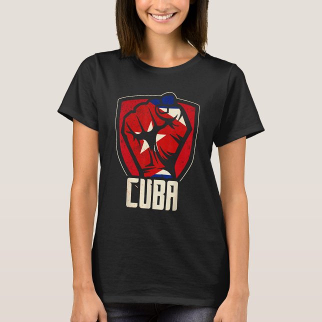Cuba Love Cuban Flag Havana Communism Socialism T-Shirt (Front)