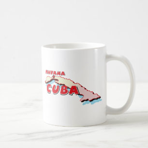 Cuba Map Coffee Mug