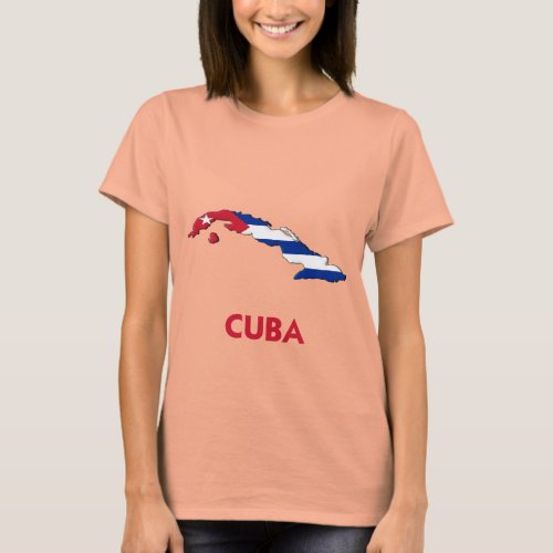 CUBA MAP T_Shirt