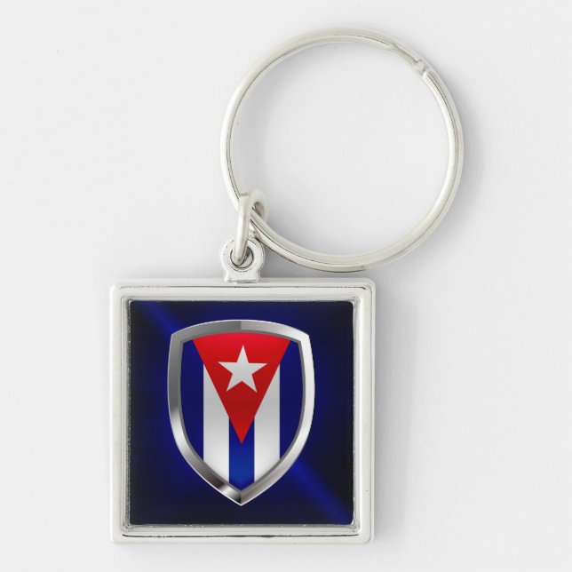 Cuba Mettalic Emblem Keychain (Front)