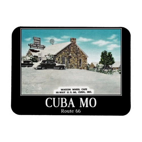 Cuba Missouri Rte 66 Vintage  Magnet