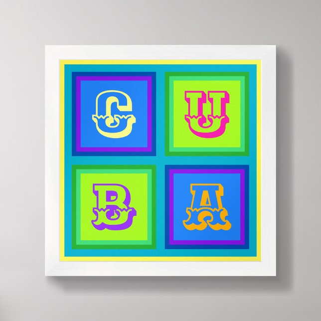 Cuba modern colorful wall art Poster  (Creator Uploaded)