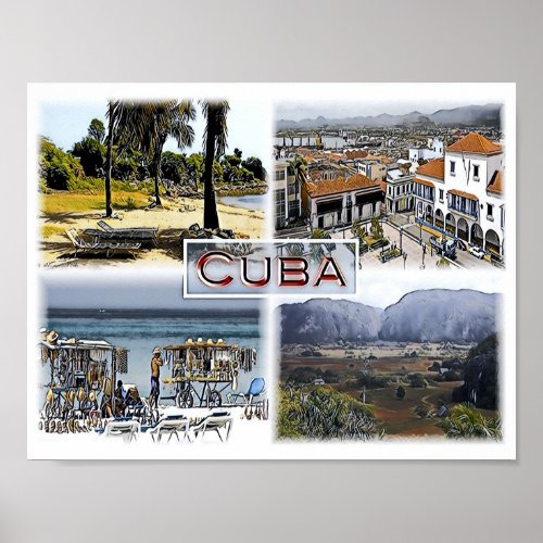 Cuba _ Mosaic _ Poster