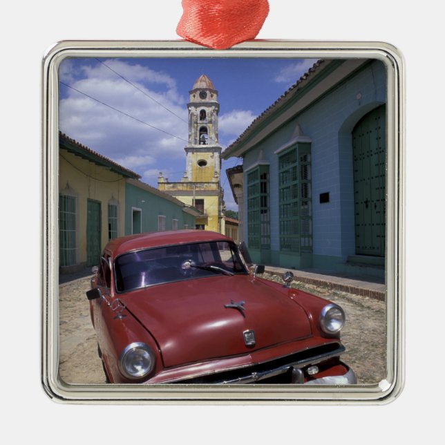 Cuba, old colonial village of Trinidad. Metal Ornament (Front)