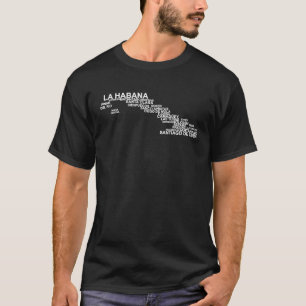 Cuba Outline Cuba Travel Proud Cuban Cuban Pride T-Shirt