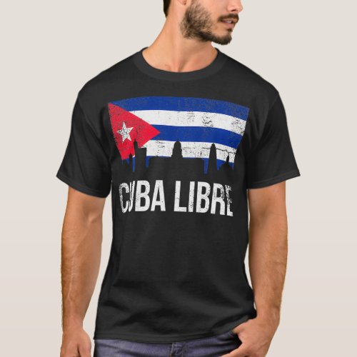 Cuba  Patria Y Vida Viva Cuba Libre Heritage Free  T_Shirt