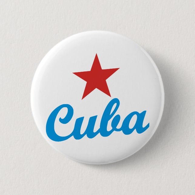 Cuba Pinback Button (Front)