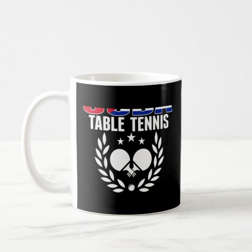 Cuba Ping Pong   Cuban Table Tennis Team Supporter Coffee Mug