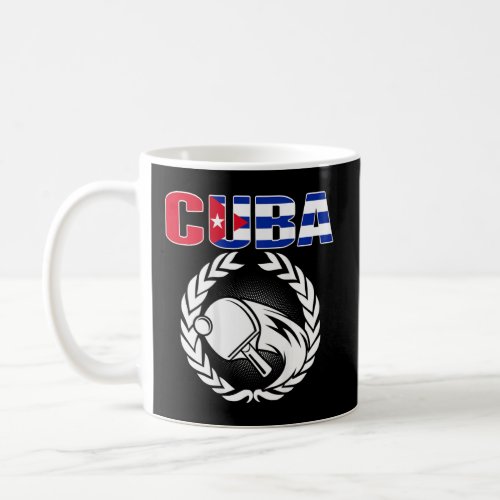 Cuba Ping Pong   Cuban Table Tennis Team Supporter Coffee Mug