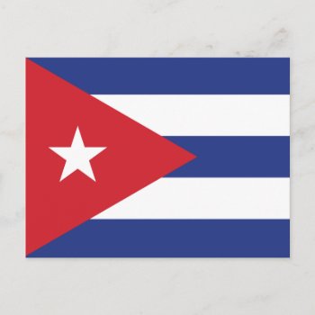 Cuba Plain Flag Postcard by representshop at Zazzle