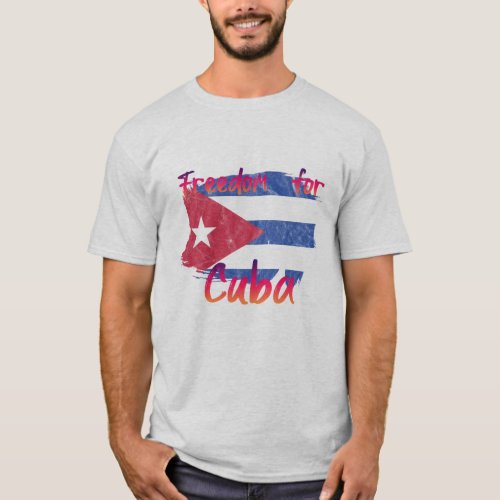 Cuba protest t shirt Freedom for Cuba Cuba shirt