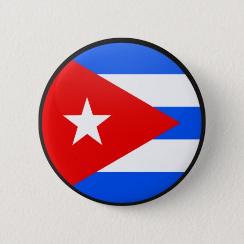 Cuba quality Flag Circle Pinback Button