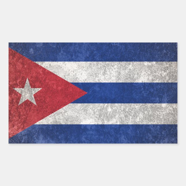 Cuba Rectangular Sticker (Front)