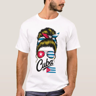 Cuba Retro Bandana & Sunglasses – Stylish Cuban P T-Shirt