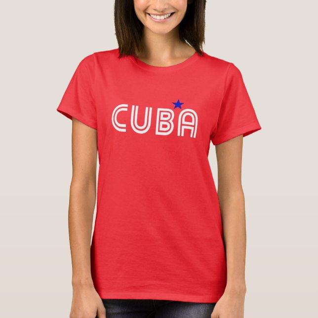 Cuba Retro  T-Shirt (Front)