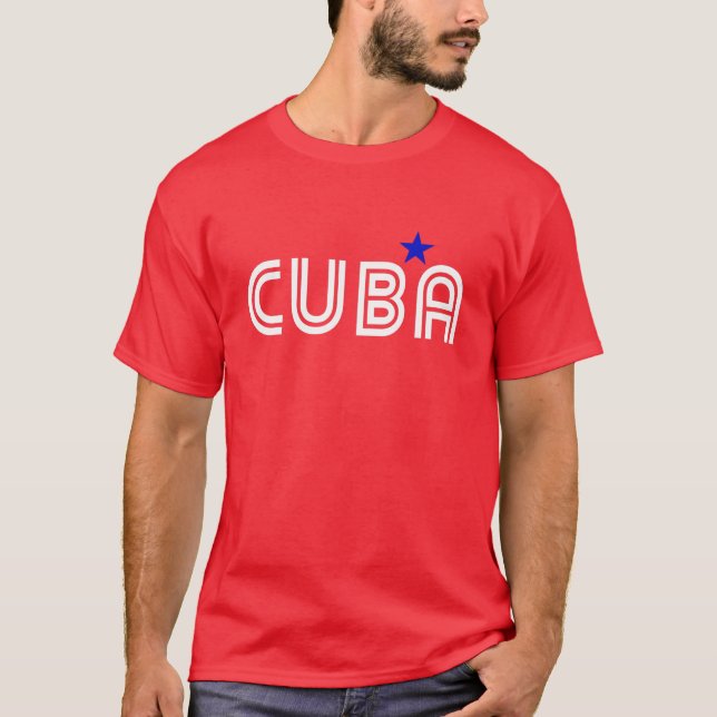 Cuba Retro  T-Shirt (Front)