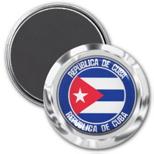 Cuba Round Emblem Magnet