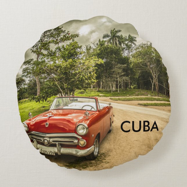 Cuba Round Pillow (Back)