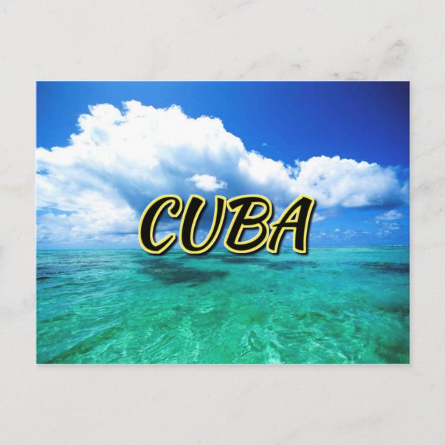 Cuba sea sky postcard (Front)