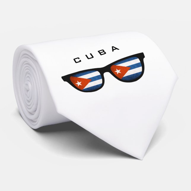 Cuba Shades custom text & color tie (Rolled)