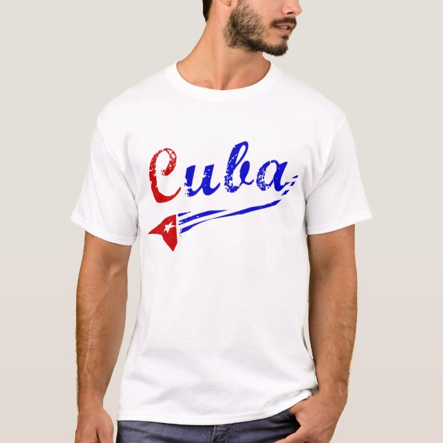 Cuba Shirt with Cuban Flag (Front)