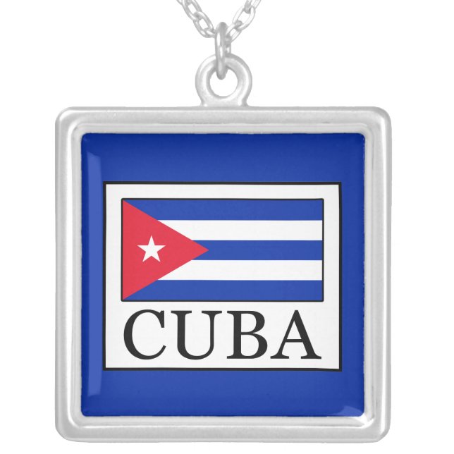 Cuba Silver Plated Necklace (Front)