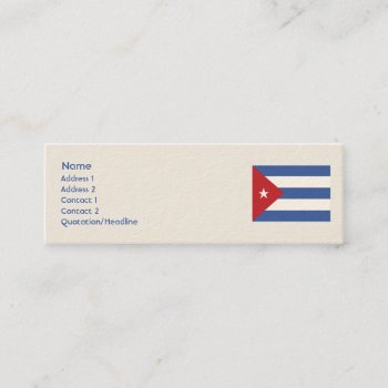 Cuba - Skinny Mini Business Card by ZazzleProfileCards at Zazzle
