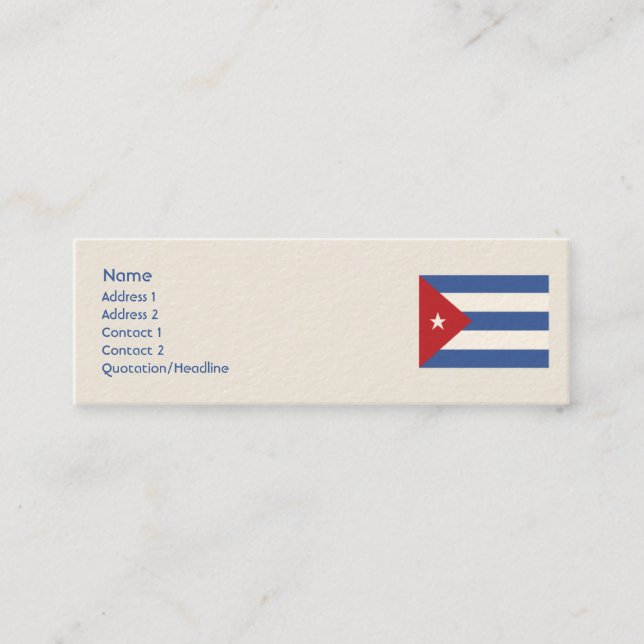 Cuba - Skinny Mini Business Card (Front)