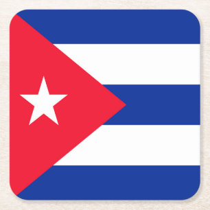 Cuba Square Paper Coaster